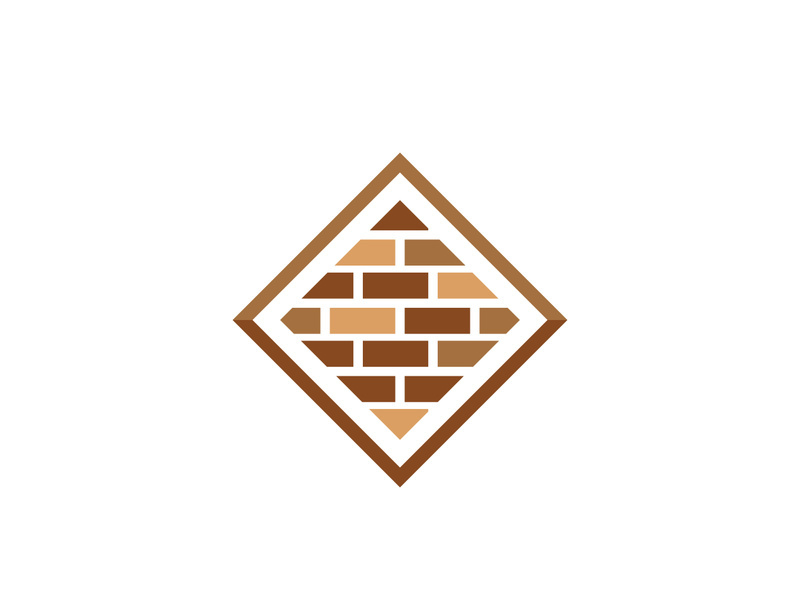 Brick icon design illustration