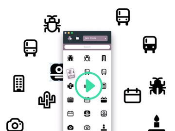 Iconclub: Drag and drop app with 8000+ free icons preview picture