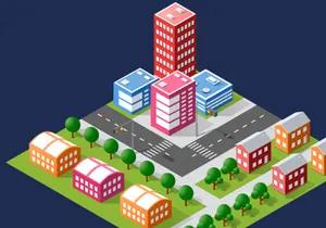 Isometric Bundle Buildings