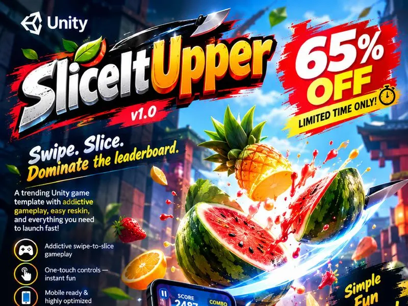 SliceItUpper v1.0 - Most Trending Unity Games Sale - 65% OFF