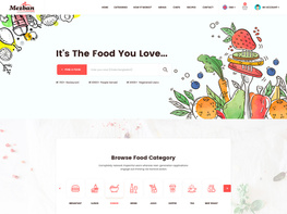 Food Delivery PSD Template preview picture