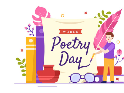 15 World Poetry Day Illustration