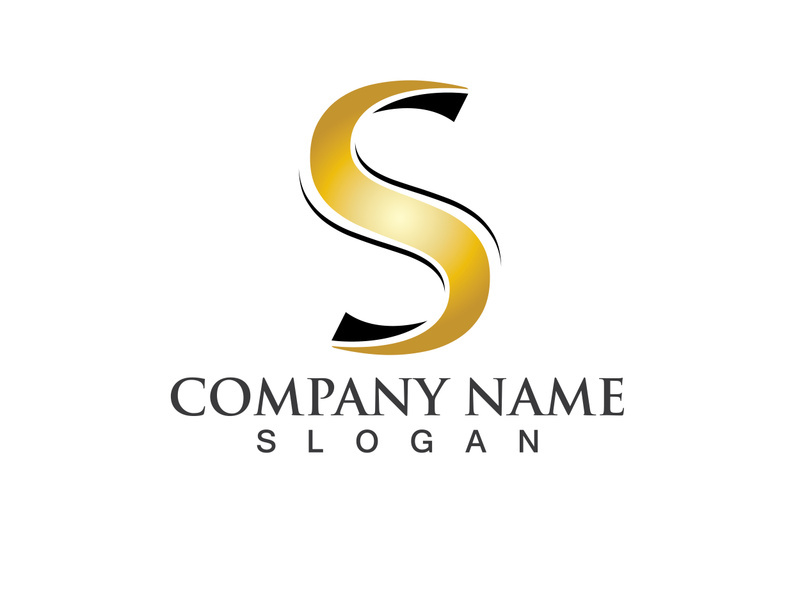 Business corporate letter S logo design vector.