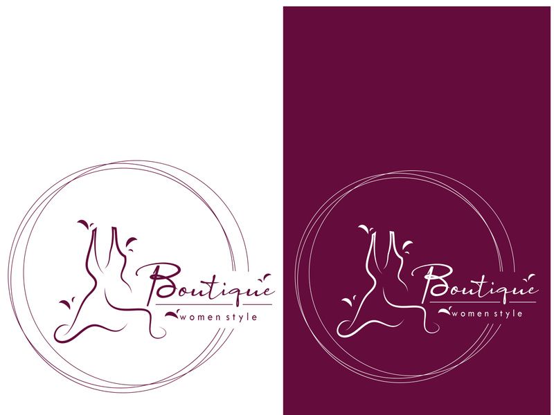 elegant women's fashion logo, clothing, boutique, convection, tailor, garment, business, apparel, fashion designer