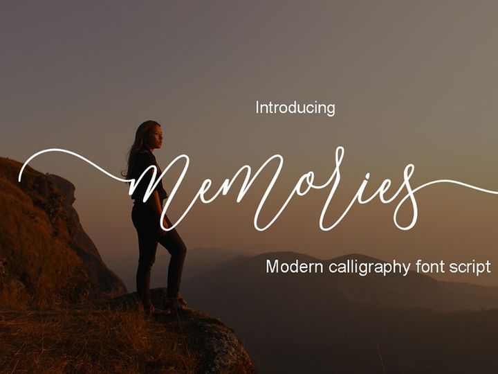 Memories Script Font