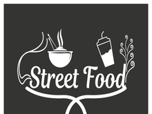 Street Food Chalk Handwriting Typography for Restaurant Street Food Chalk Handwriting Typography for Restaurant
