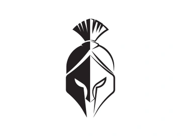 Spartan helmet icon illustration design preview picture