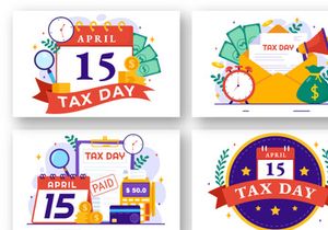 12 Tax Day Illustration