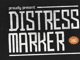 Distress Marker | Urban Typeface preview picture