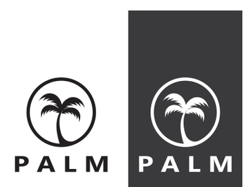 Unique and modern arabian palm tree logo design. preview picture