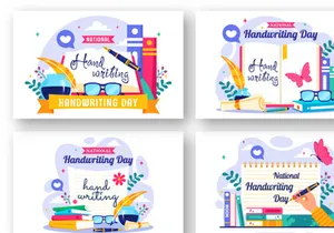 10 National Handwriting Day Illustration