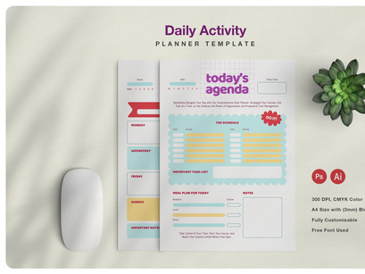 Daily Weekly Activity Planner