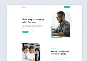 Bureau - Startup Landing Page