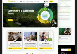 Waste Management (Recycle) Responsive Landing Page
