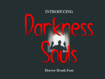Darkness Souls - Horror Font preview picture