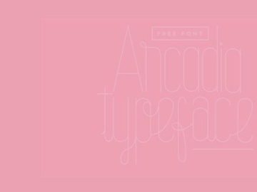 Arcadia Typeface (Free & Editable) preview picture