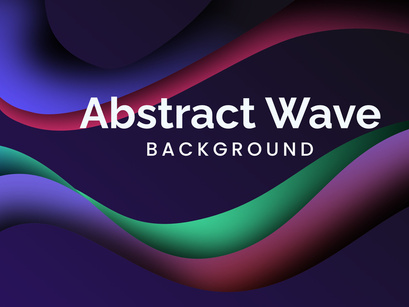 Colorful Gradient Background Wave