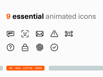 9 Essential Animated Icons preview picture