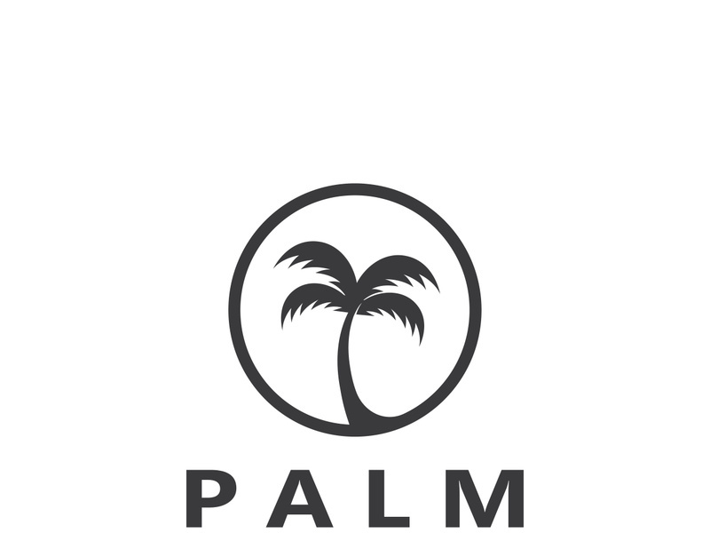 Unique and modern arabian palm tree logo design.