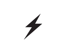 Strom Thunderbolt Template vector icon illustration design