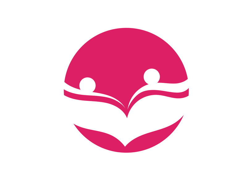 Lotus flower health meditation logo symbol