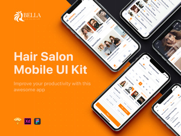 Bella - Hair Salon UI Kit for Adobe XD preview picture