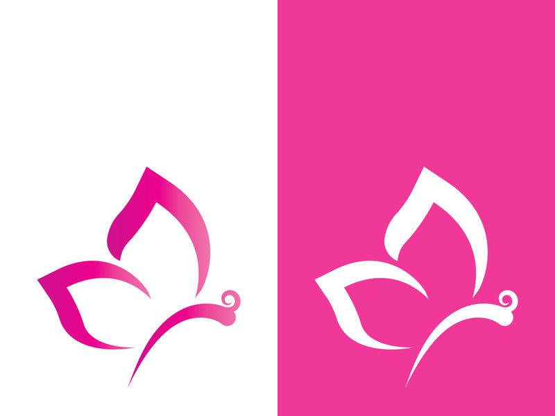 Butterfly logo icon vector design illustration