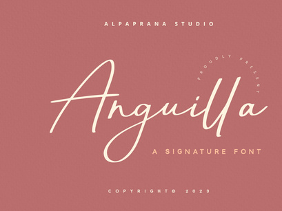 Anguilla - Signature Font