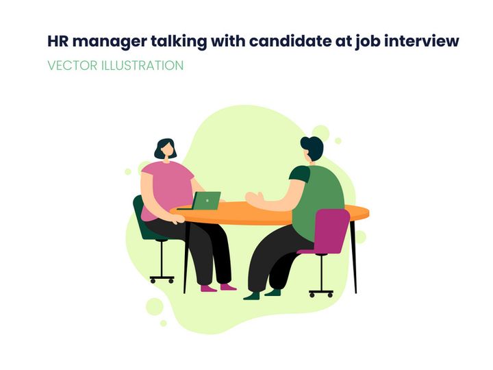HR manager taking job interview
