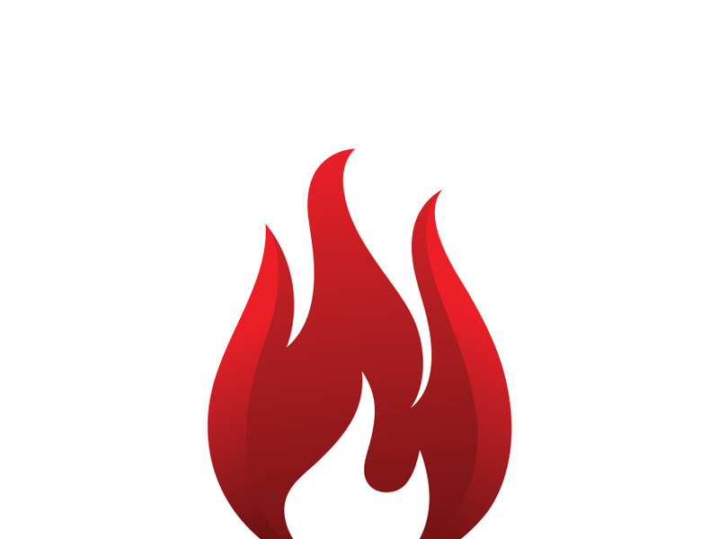 Fire Flame Logo design vector template