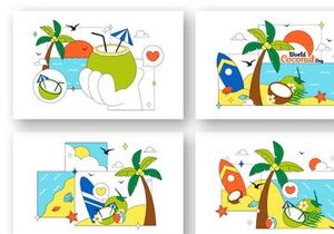10 World Coconut Day Illustration