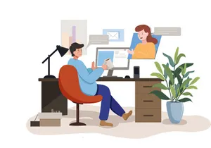 M87_Work from home Illustrations
