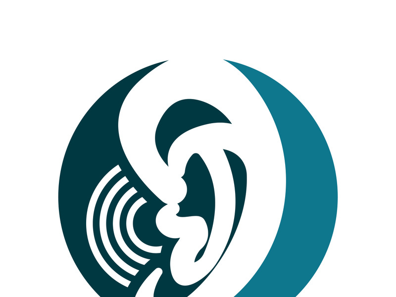 Hearing logo template and symbol vector icon design