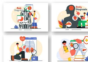 9 Body Diagnosis Illustration