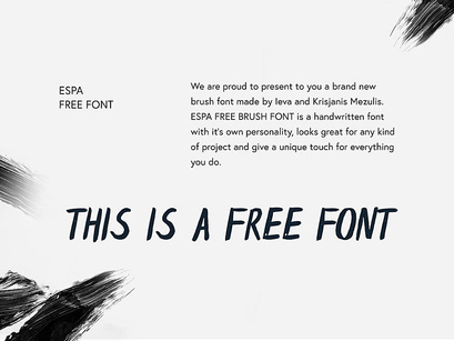 Espa Free Handwriting Brush Font