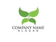 Eco Energy Vector Logo with leaf symbol. Green color with flash or thunder graphic. Nature and electricity renewable. This logo is suitable for technology, recycle, organic.