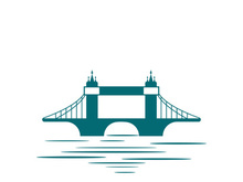 Bridge logo icon design and business symbol template