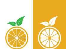 Orange logo design vector icon illustration design