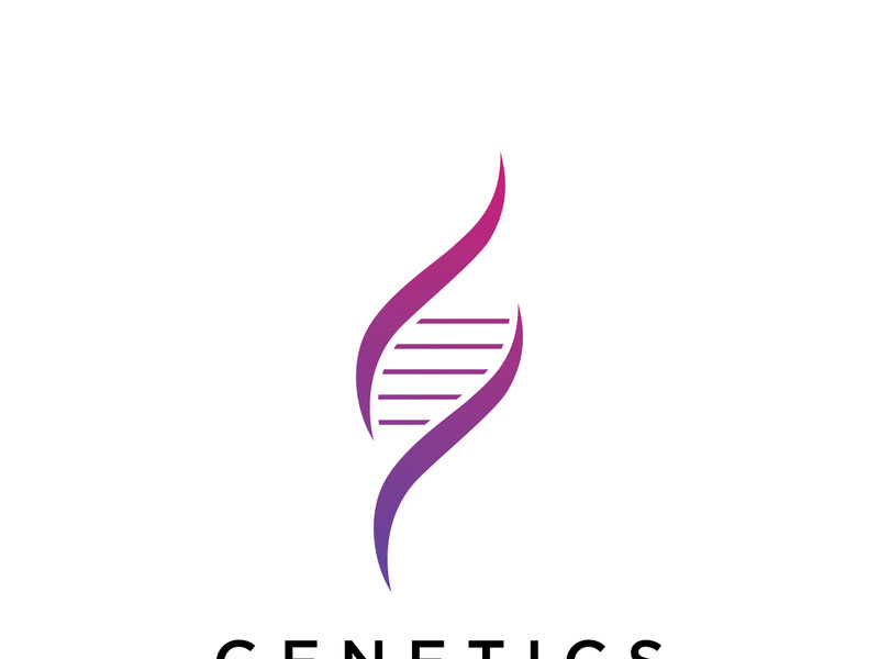 DNA element logo. Bio tech, DNA people, bio DNA, spiral DNA. Logo can be for science, pharmacy and medical.