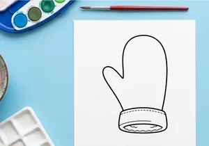 Hand-drawn Christmas cross niche symbol for festive religious holiday decoration and design