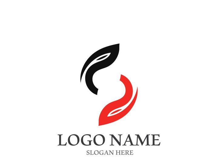 S letter creative icon logo design elegant vector illustration