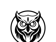 Owl logo icon design animal and simple business abstract vector