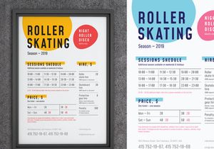 Roller Schedule Poster
