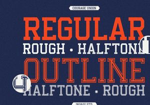 Courage Union - Athletic Slab Font