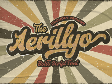 Aerillyo - Retro Bold Script Font preview picture