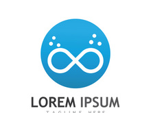 Infinity logo design with a modern concept