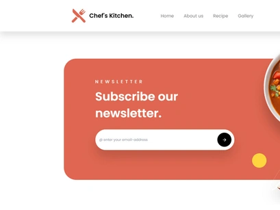 Chef's Kitchen Free NextJs Landing Page Template