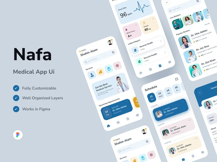 Nafa - Medical App Design preview picture
