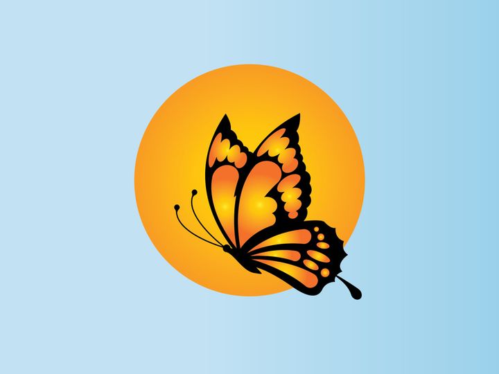Butterfly logo design