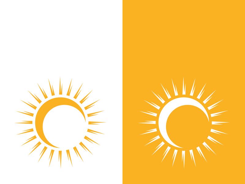 Sun vector illustration icon logo template design
